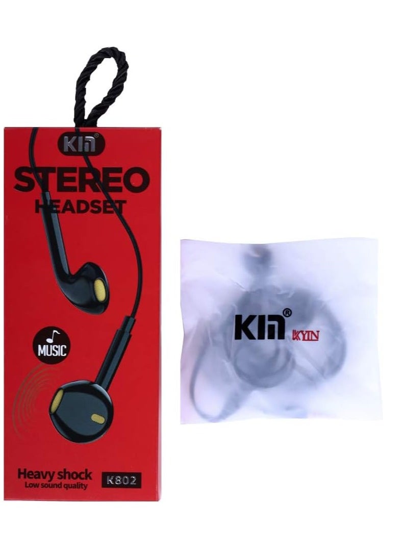 KIN Heavy Shock Music Earphone with Mic 3.5mm (Jack Compatible for All Smartphones)  - Image 4