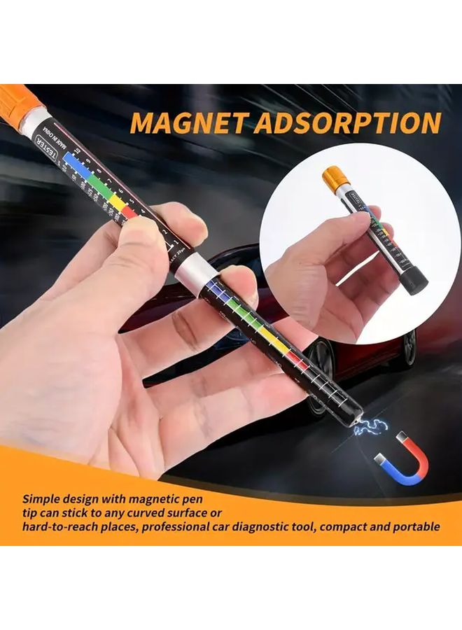 Style A Car Paint Thickness Tester Gauge Magnetic Tip Precision 20 Micron Measurement Portable Durable Auto Paint Crash Check Vehicle Maintenance - Image 4