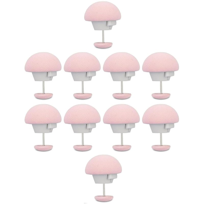 VIRAAJI Viraaji Pack of 8 Duvet Clips - Cotton Mushroom Shape Duvet Clips, Non-Slip Cover Fixator, Comforter Quilt Holder with One-Key Unlock for Blanket, Bed Sheet, Curtain, Socks (Pink)  - Image 1