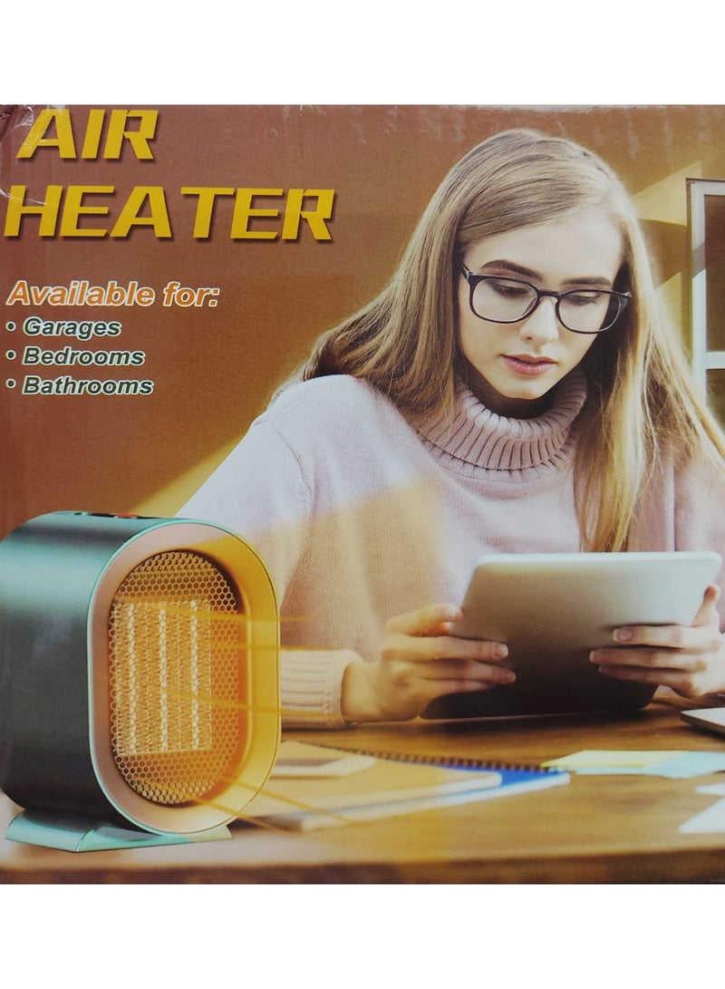 DubaiGallery Fast Heating Ceramic Electric Heater 2 Gear Adjustable Small Space Heater Portable Fan Heater for Indoor Home Use - Image 4