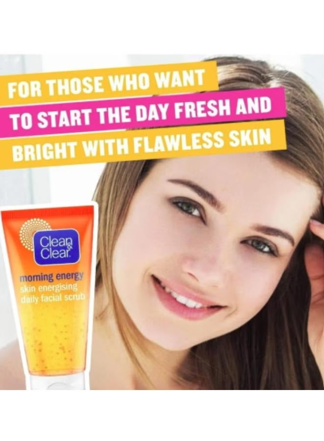 Clean & Clear 2 packs of Morning Energy Daily Facial Scrub 150ml - Image 3