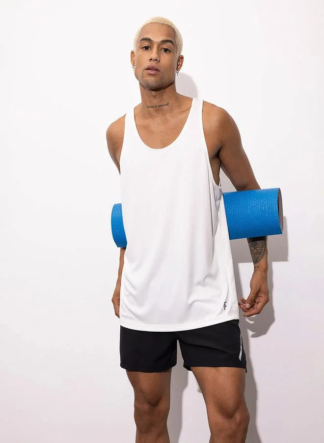 DeFacto Slim Fit Crew Neck Tank Top by Styli