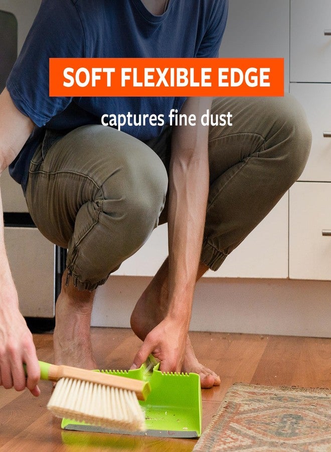 Full Circle Clean Team Brush & DustPan Set, White & Grey - Image 2