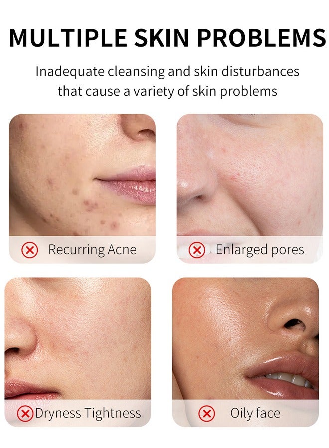 MOOYAM Salicylic Acid Cleanser - with 2% Salicylic Acid，Ceramide and Niacinamide | Gentle Foaming Face Wash for Sensitive, Acne Prone Skin | Deep Pore Cleaning | Unisex - 80g/2.82oz  - Image 5