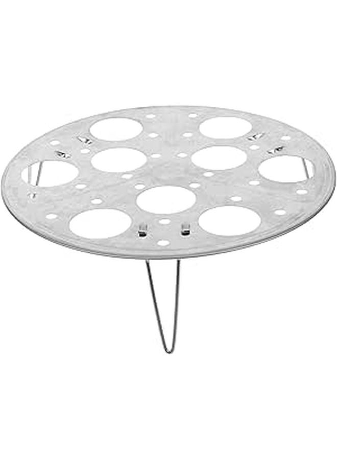 304 Stainless Steel Egg Steamer Rack With Elevated Base 9 Hole Kitchen Steaming Stand - Image 1
