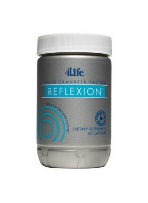 4Life Transfer Factor Reflexion - Targeted Mindset, Stress, and Brain Support with L-Theanine, Wild Green Oat, and Proprietary Tri-Factor Immune Support Formula - 60 Capsules