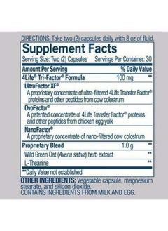 4life 4Life Transfer Factor Reflexion - Targeted Mindset, Stress, and Brain Support with L-Theanine, Wild Green Oat, and Proprietary Tri-Factor Immune Support Formula - 60 Capsules  - Image 3