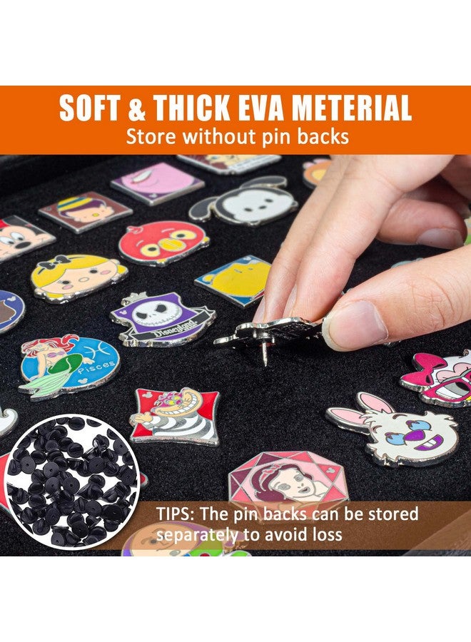 tutata Enamel Pin Display Case, Pin Collection Holder, 14" X 9" Shadow Box Frame for Pins, Black - Image 4