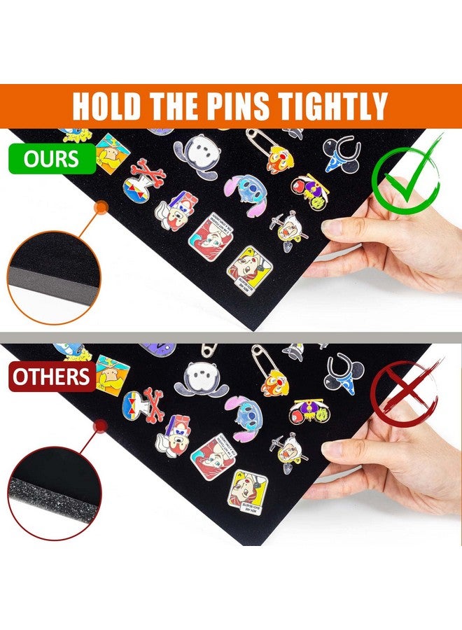 tutata Enamel Pin Display Case, Pin Collection Holder, 14" X 9" Shadow Box Frame for Pins, Black - Image 5