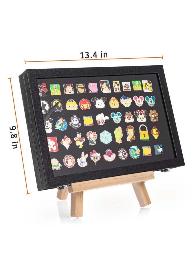 tutata Enamel Pin Display Case, Pin Collection Holder, 14" X 9" Shadow Box Frame for Pins, Black - Image 3