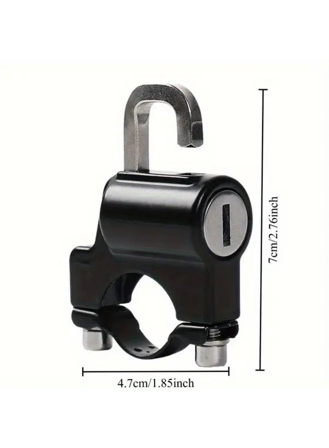 2set Aluminum Alloy Motorcycle Helmet Lock Anti Theft Dual Hook Rustproof Durable - Image 5