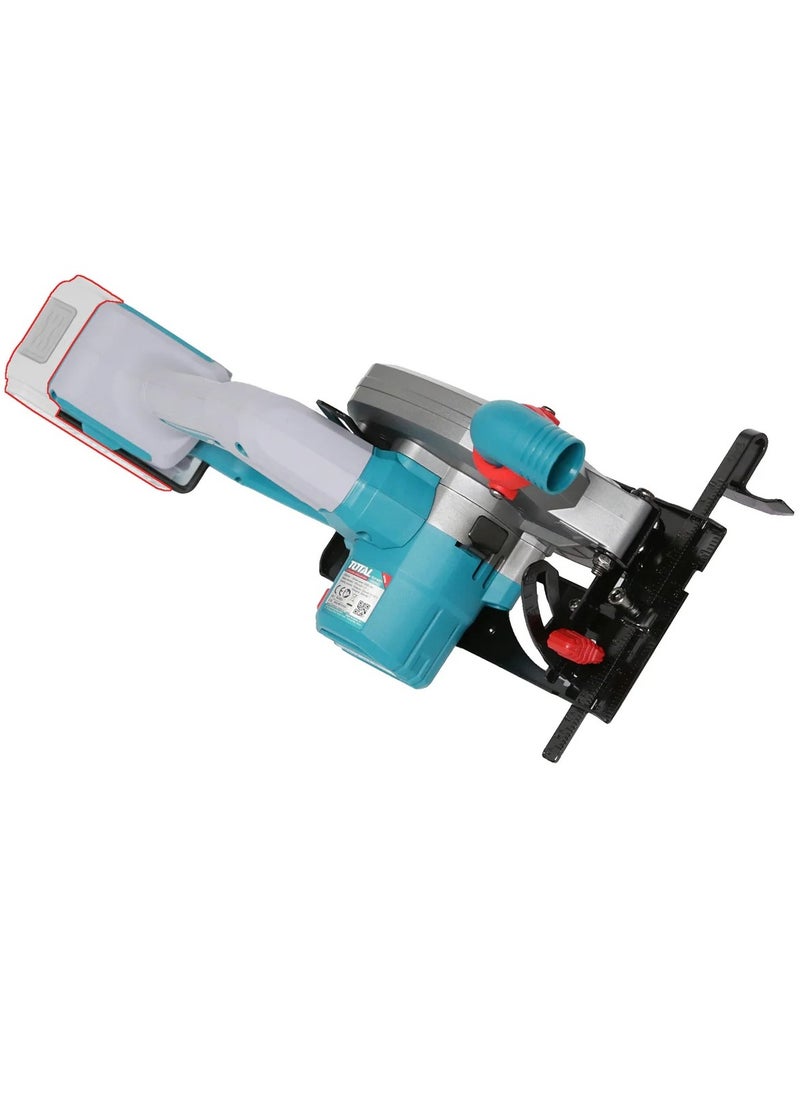 TOTAL - TOTAL 20V Cordless Brushless Circular Saw – 140mm (5-1/2”) Blade with Adjustable Cutting Depth & Bevel, 4.0Ah Battery & Fast Charger – Ideal for Wood Cutting, DIY & Carpentry Projects - Image 1