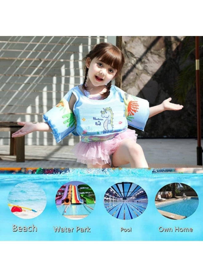 GGEROU Toddler Swim Vest，Kids Water Wings Arm Floaties for 30-50 Pounds,Infant Safety Swim Aid Jumper Inflatable,Swim Arm Band - Image 4