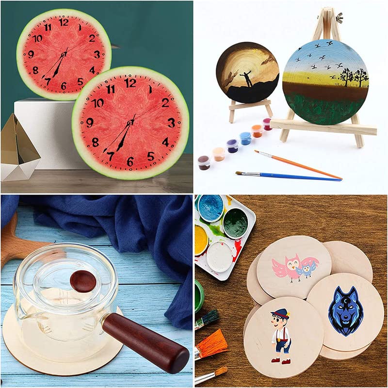 SWAGSTATION MDF Coaster Art Boards, 25 Pcs, 4 Inch Round, 3mm Thick - Image 4
