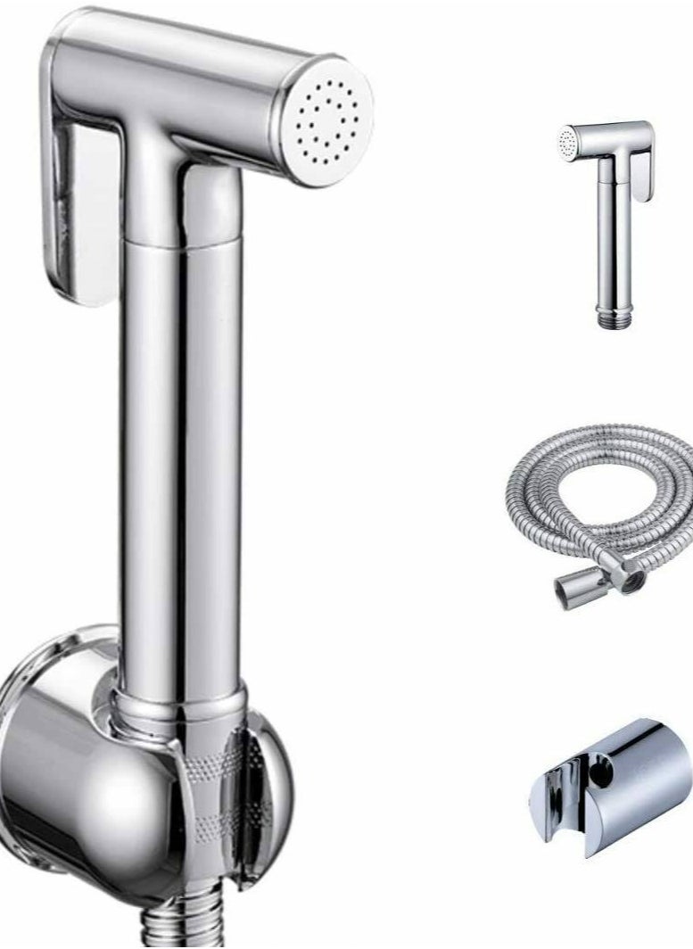 Shams Versatile And Easy-To-Use Bathroom Set With Shamsegy Code (Shattaf With Nickel Hose)  - Image 1