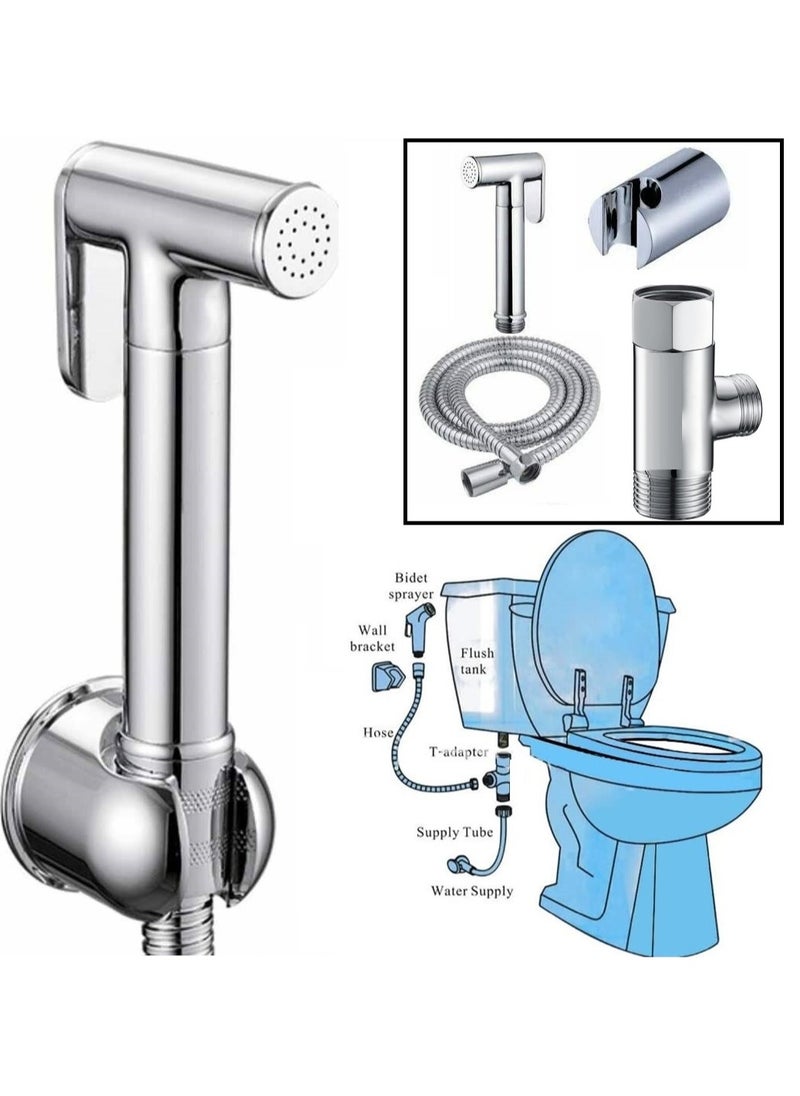 Shams Versatile And Easy-To-Use Bathroom Set With Shamsegy Code (Shattaf With Nickel Hose)  - Image 2