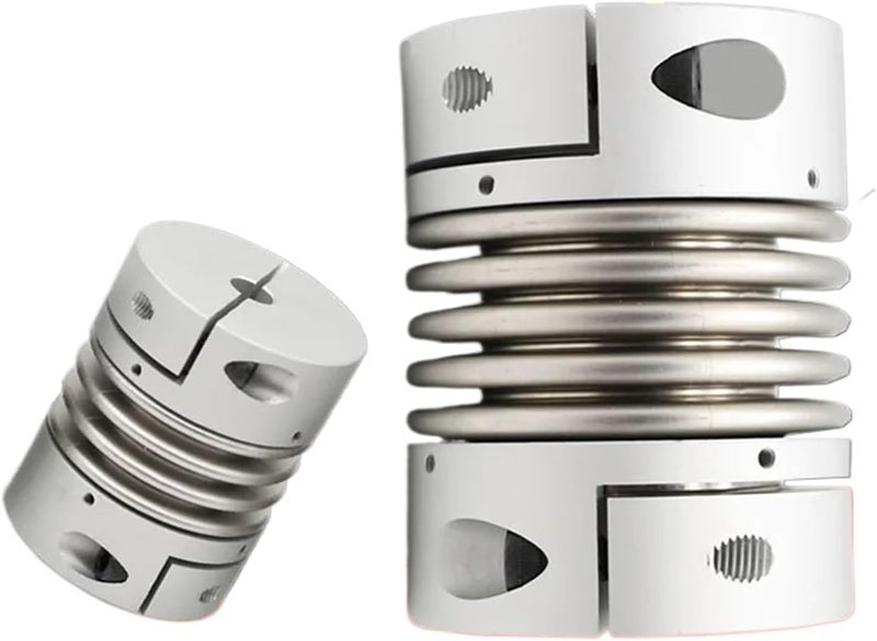 D20 L33 Aluminum Alloy Bellows Coupling High Torque With Keyway Size 4x5 - Image 1