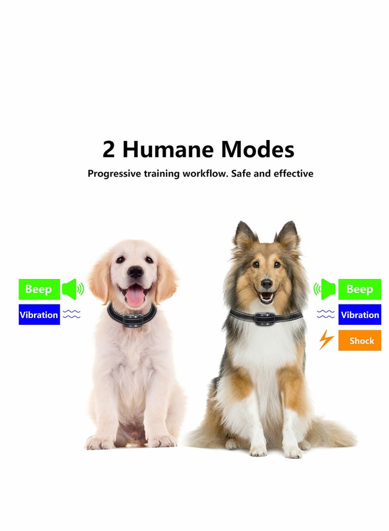 Excefore Bark Collar for Dogs, Rechargeable Anti Barking Training with 5 Adjustable Sensitivity and Intensity Beep Vibration Small Medium Large Dogs - Image 4