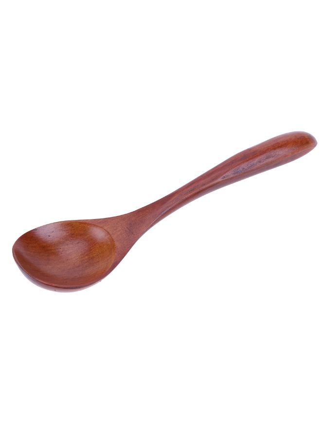 نيبمينينت ملعقة بيضاوية خشبية آمنة الاستخدام مع البيئة بني - Image 4