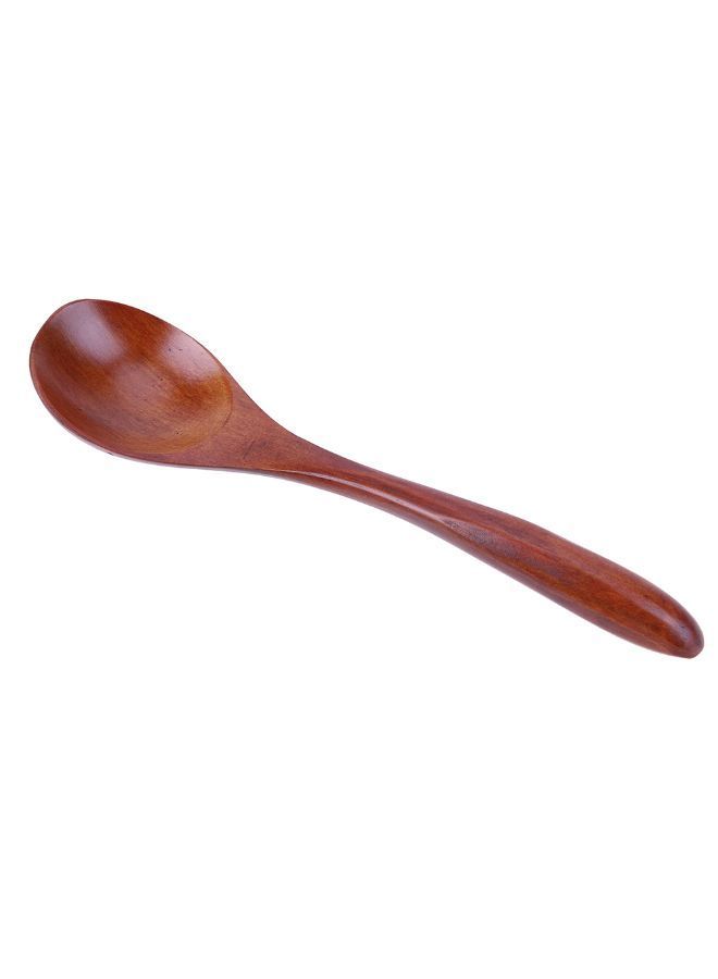 نيبمينينت ملعقة بيضاوية خشبية آمنة الاستخدام مع البيئة بني - Image 3