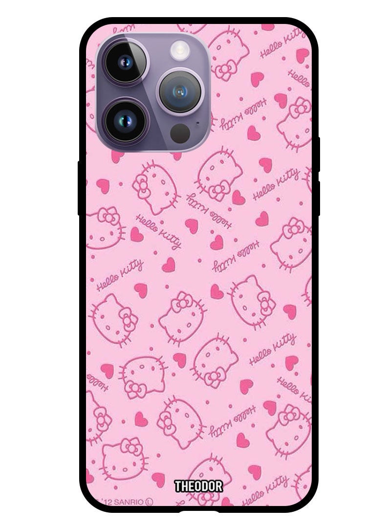 Theodor Protective Case Cover For Apple iPhone 14 Pro 6.1" 2022 Hello Kitty Tags - Image 1