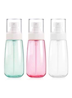Generic Fine Mist Spray Bottle 3.4oz/ 100ml Empty Cosmetic Refillable Travel Containers Plastic Hair Spray Bottle Sprayer for Perfume Skincare Makeup Lotion (3color)  - Image 1