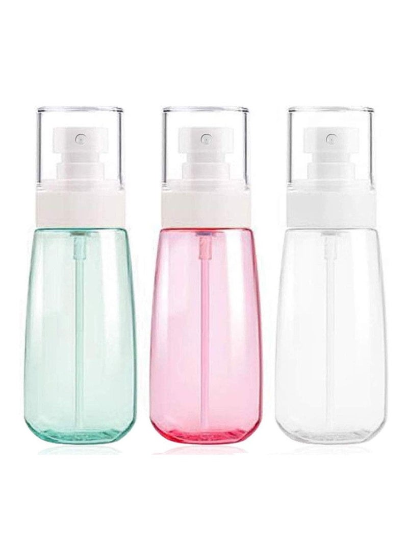 Generic Fine Mist Spray Bottle 3.4oz/ 100ml Empty Cosmetic Refillable Travel Containers Plastic Hair Spray Bottle Sprayer for Perfume Skincare Makeup Lotion (3color)  - Image 1