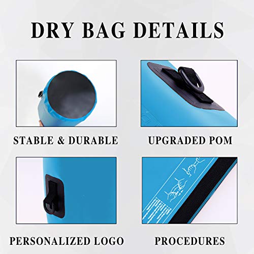 IDRYBAG Dry Bag for Kayaking Waterproof 2L/5L/10L/15L/20L, Small Dry Sack Waterproof Bag for Boating - Image 2
