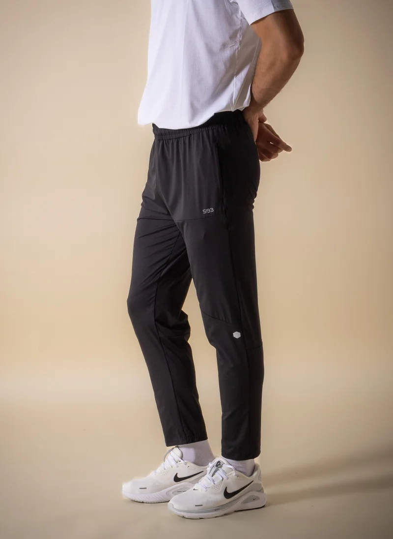 Shapes Black S93 MOTION TECHNICAL SLIM JOGGERS for Men | Best Price UAE