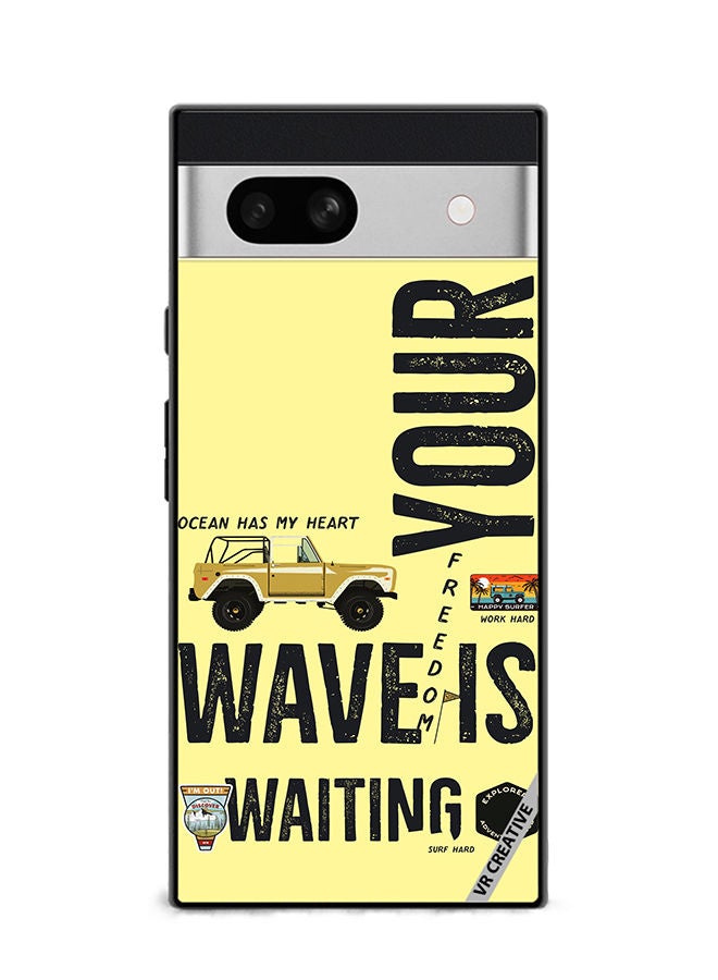 VR CREATIVE Protective Case Cover For Google Pixel 7a Your Wave Is Waiting Design Multicolour - Image 1