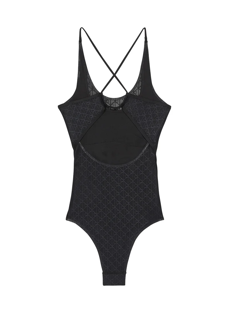 Calvin Klein Sports MONOGRAM MESH BODYSUIT