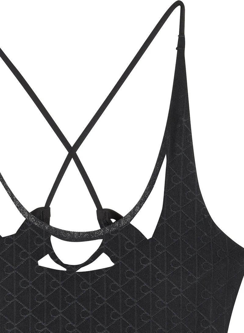 Calvin Klein Sports MONOGRAM MESH BODYSUIT