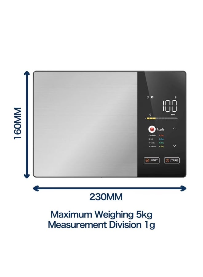 HUMJO High-Precision Digital Nutrition Scale — Household Baking & Kitchen Scale — Stainless Steel Smart Coffee Scale - Image 2
