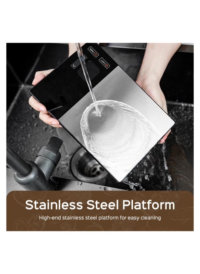 HUMJO High-Precision Digital Nutrition Scale — Household Baking & Kitchen Scale — Stainless Steel Smart Coffee Scale - Image 3