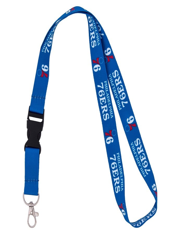 Desert Cactus Philadelphia 76ers Lanyard Keychain Detachable NBA Breakaway Snap Buckle National Basketball Association Car Keys ID Badge Holder (Lanyard 1) - Image 2