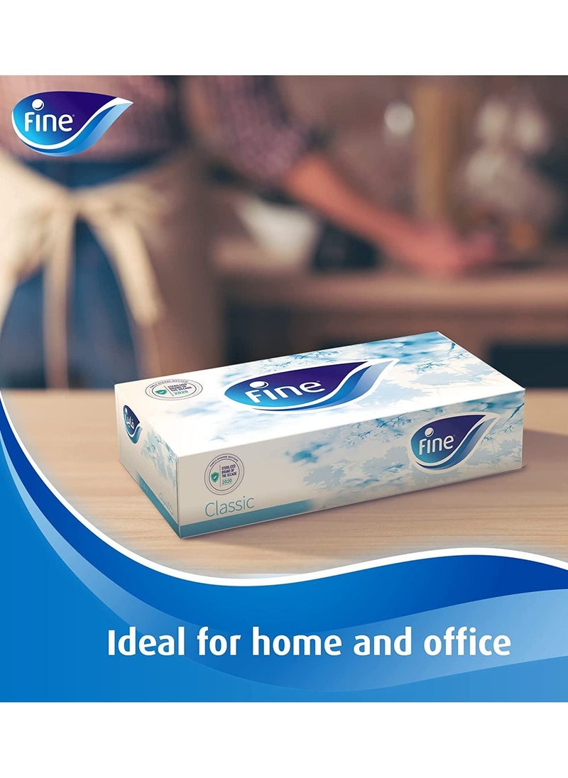 Fine Fine® Classic Euphoria Facial Tissue 150 Sheets X 2 Ply, Bundle Of 30. Fine Variety Sterilized Tissues For Germ Protection  - Image 2