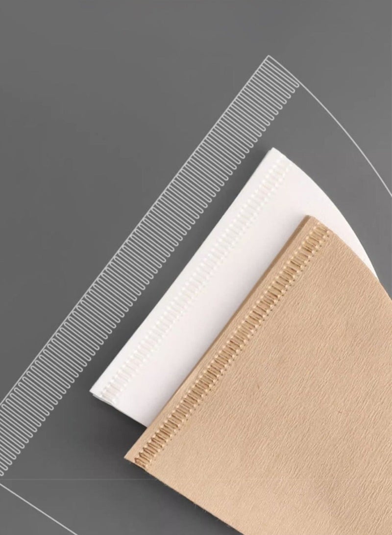 200 Pcs U02 Coffee Filters white,  2-4 Cups Disposable U02 Coffee Paper Filters, Compatible with U-Shaped Pour Over Coffee Filter and Drip Coffee Maker - Image 4