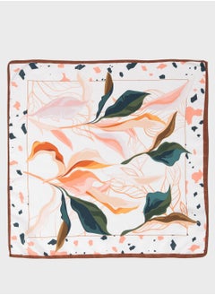 Women Patterned Satin Scarf