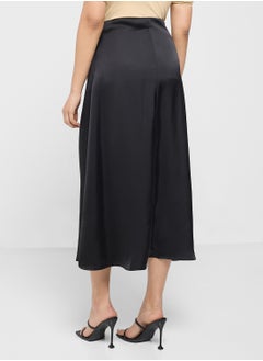 ELLA A-Line Satin Skirt  - Image 3