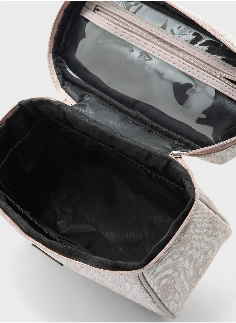 GUESS Berta Toiletry Trainch Case Bag