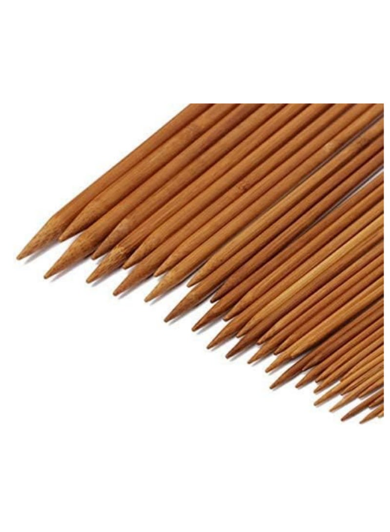 36pcs Set Wooden Knitting Needles 18 Sizes Eco Friendly DIY Carbonized Smooth Double Crochet Needles 25cm Knitting Tools for Craft Handmade Yarn Projects - Image 3