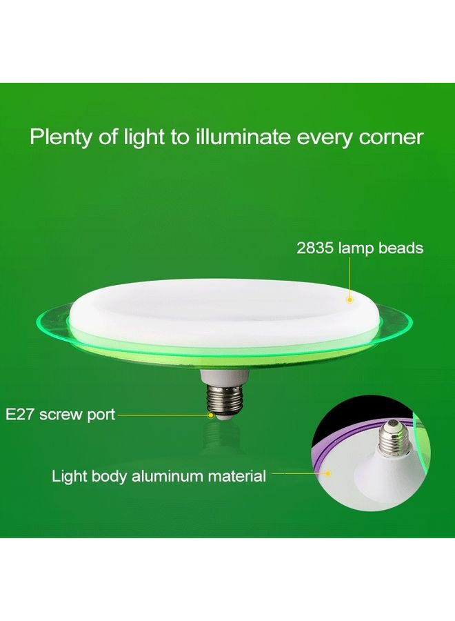 NIBEMINENT 50W Colorful LED Light Bulb white/Green  - Image 4