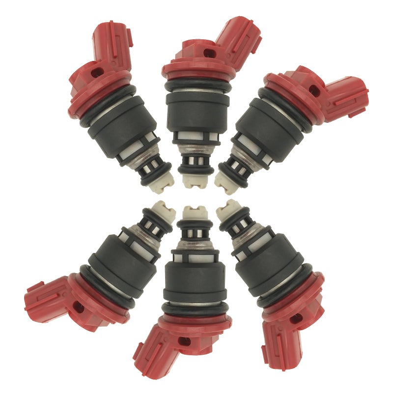 JESBEN 1660096E01 6pcs Fuel Injectors 4 Holes Replacement for Nissan Maxima 30L 19921999 Infiniti I30 30L 19961999 1660096E00 1660010Y00 1660053J00 FJ285 1660096E01 - Image 2