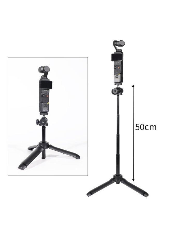 Odd Leaves Qiyexie Tripod Selfie Stick Compatible With Dji Pocket 3, Osmo Pocket 3, Osmo Handheld, Gopro 12, Mini Extension Pole, Gimbal Accessory Stand - Image 3