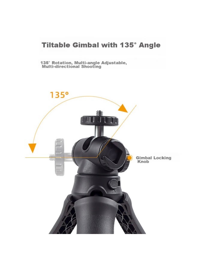 Odd Leaves Qiyexie Tripod Selfie Stick Compatible With Dji Pocket 3, Osmo Pocket 3, Osmo Handheld, Gopro 12, Mini Extension Pole, Gimbal Accessory Stand - Image 4