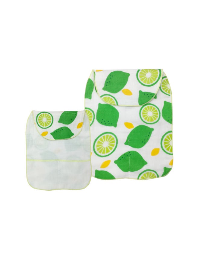 New Baby Sweat Towel Newborn Soft Pad Back Towel 6 Layers Gauze Sweat Absorbent Towel