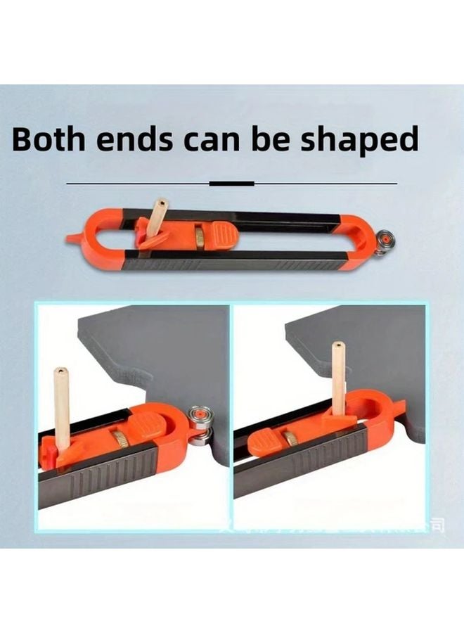 Profile Gauge Tool with Lock Precise Woodworking Measurement Ruler Plastic Scribe - Image 5