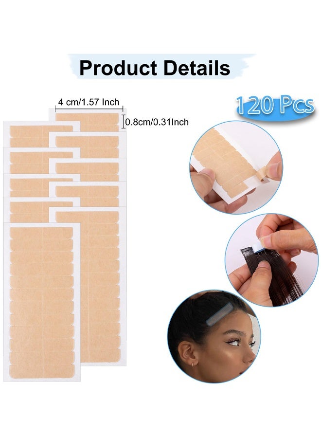120 Pieces Lace Front Wig Tape Double Sided Adhesive Waterproof Lace Glue For Front Lace Wig Tape In Hair Extension - Image 2