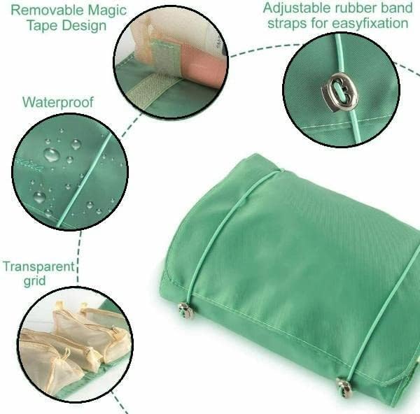 Zerolex Roll Up Makeup Bag Hanging Toiletry Bag 4 in 1 Detachable Cosmetic Bag 4 Removable Storage Bags Travel Makeup Organizer Bags for Women Men - Image 4