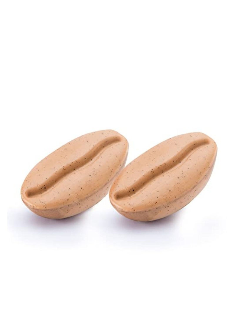 إم كافيين صابون الاستحمام نيكد آند رو كابتشينو ، عبوة مكونة من قطعتين من حليب اللوز والكراميل لتلميع وتوحيد اللون 100 جم - Image 2